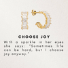 Choose joy oorbellen