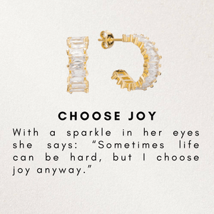 Choose joy oorbellen