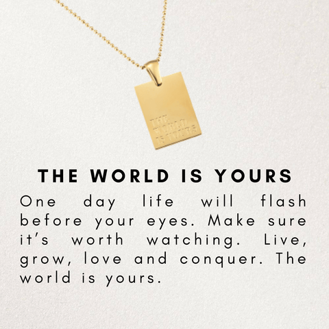 Image of The world is yours ketting